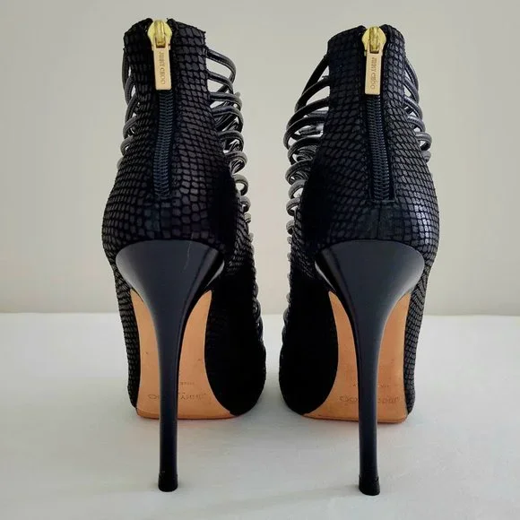JIMMY CHOO LONDON Short Black High Heel Bootie Size 39